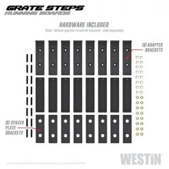 Westin Grate Steps Running Boards 8 Grate Steps Running Boards