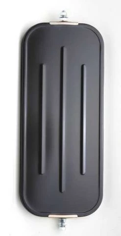 Black Ribbed Back Mirror