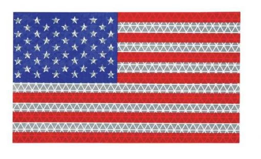 American Flag Decal, Reflect, 6.5×3.75 In