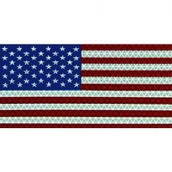 Oralite American Flag Decal, Reflect, 6.5x3.75 In