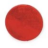 Grote Reflector, Screw Mount, Red, Dia 3-1/4 In