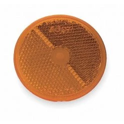 Grote Reflector, Stick-On, Yellow, Dia 2 1/2