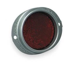 Grote Reflector, Armored, Red, Dia 3 5/8 In