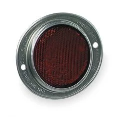 Grote Reflector, Armored, Red, Dia 4 11/16 In