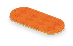 Grote Reflector, Stick-On, Yellow, Oval 2 Reflector, Stick-On, Yellow, Oval