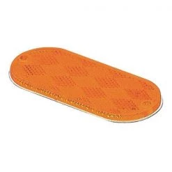 Grote Reflector, Stick-On, Yellow, Oval 3 Reflector, Stick-On, Yellow, Oval
