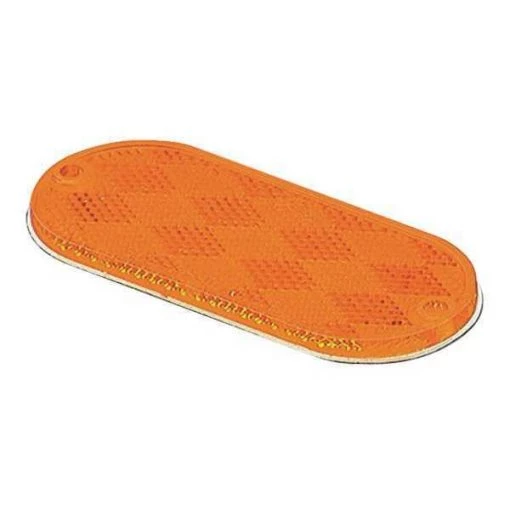 Reflector, Stick-On, Yellow, Oval