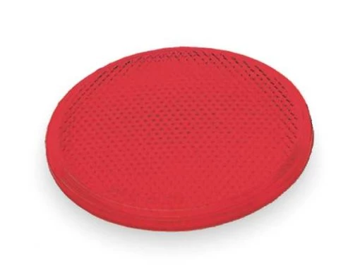 Reflector, Stick-On, Red, Round, Dia 2 In