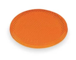 Grote Reflector, Stick-On, Yellow, Round, Dia 2 In