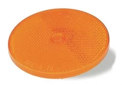 Grote Reflector, Yellow, Round, 3/12" Dia