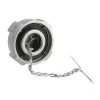 Velvac Fuel Cap, Nonvented, Nonlock, 1/4 In Thread