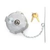 Velvac Fuel Cap, Nonvnted, Locking, 1/4 In Thread