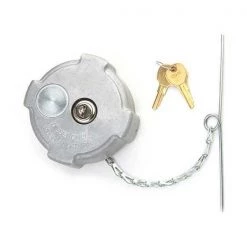 Velvac Fuel Cap, Nonvnted, Locking, 1/4 In Thread