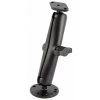 Ram Mounting Systems Mount, Flat Surface, Double Socket, Black