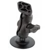 Ram Mounting Systems Mount, Short, Flexible, Adhesive Base, Black