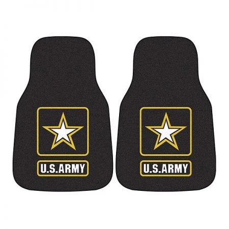 Fanmats Army Carpeted Car Mats, 2Pc, 17"x27", PK2