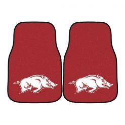 Fanmats Carpeted Car Mats, Arkansas, Pc, 17x27", PK2