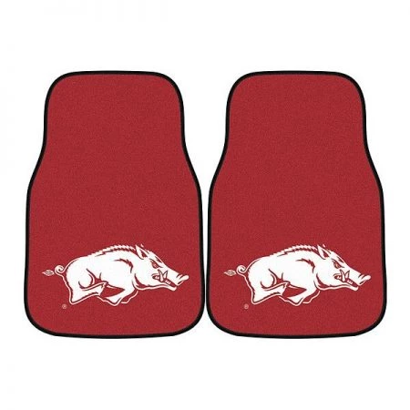 Fanmats Carpeted Car Mats, Arkansas, Pc, 17x27", PK2