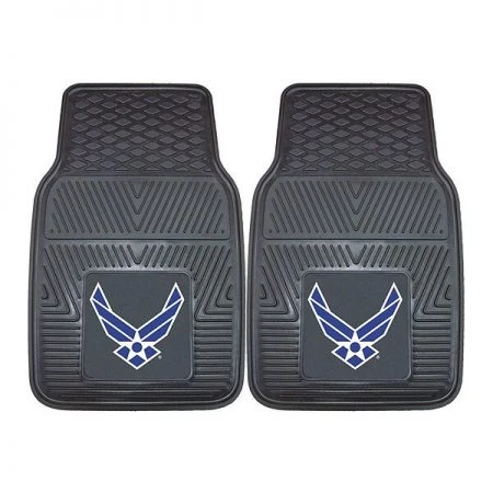 Fanmats Vinyl Car Mats, Air Force, 2Pc, 17"x27", PK2