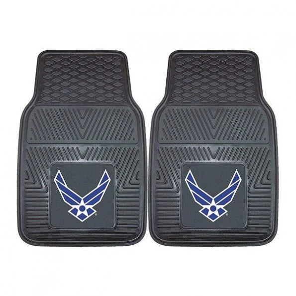 Vinyl Car Mats, Air Force, 2Pc, 17"x27", PK2