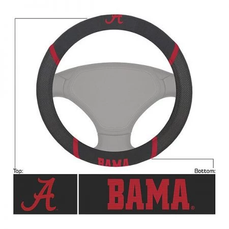 Fanmats Steering Wheel Cover, Alabama, 15"x15"