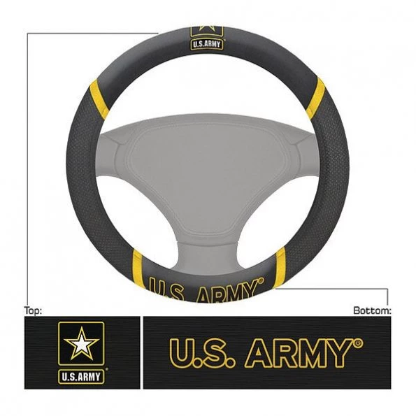 Fanmats Army Steering Wheel Cover, 15"x15" 1 Army Steering Wheel Cover, 15"x15"