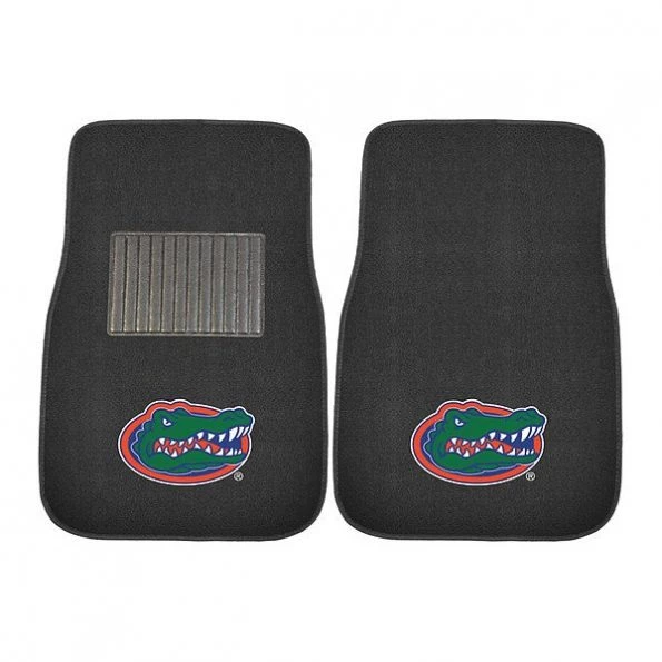 Fanmats Florida Embroidered Car Mat, 18"x27", PK2 1 Florida Embroidered Car Mat, 18"x27", PK2