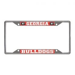 Fanmats Georgia License Plate Frame, 6.25"x12.25"