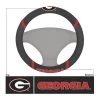 Fanmats Georgia Steering Wheel Cover, 15"x15"