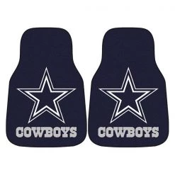 Dallas Cowboys Carpeted Car Mats, 2Pc, PK2