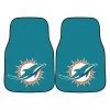 Fanmats Miami Dolphins Carpeted Car Mats, 2Pc, PK2