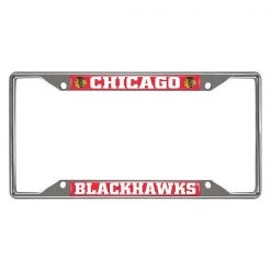 Fanmats Chicago Blackhawks License Plate Frame