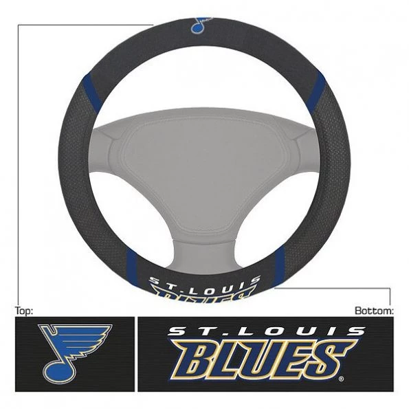 Fanmats St. Louis Blues Steering Wheel Cover 1 St. Louis Blues Steering Wheel Cover