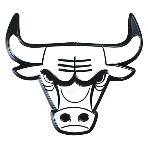 Fanmats Chicago Bulls Emblem, 2.8"x3.2" 1 Chicago Bulls Emblem, 2.8"x3.2"