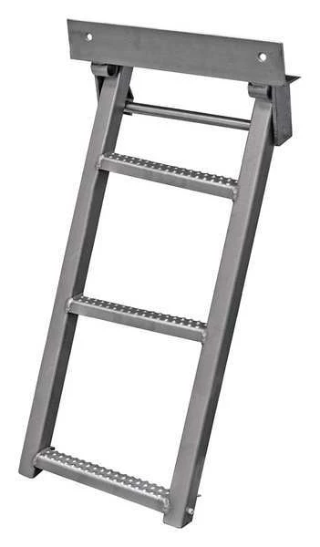 Buyers Products Stainless Steel Retractable Truck Step 1 Stainless Steel Retractable Truck Step