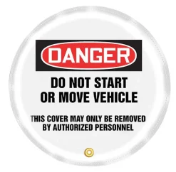 Accuform Steering Wheel Cover, Do Not Start, 20 In.