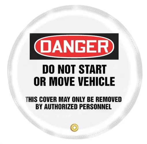 Steering Wheel Cover, Do Not Start, 24 In.