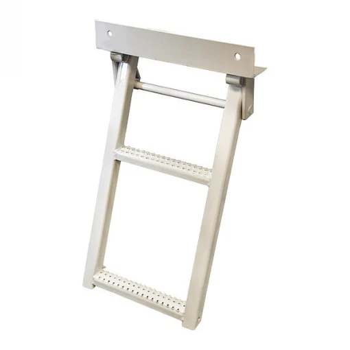 30" White Powder Coated Truck Step