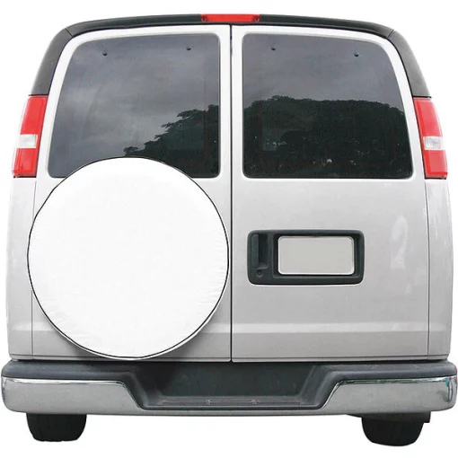 Tire Cover, 26.75"-29.75"dia., White Spre