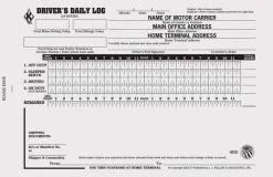 Jj Keller Drivers Logbook, w/Carbon