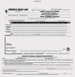 Jj Keller Simplified Driver Logbook, w/Carbon