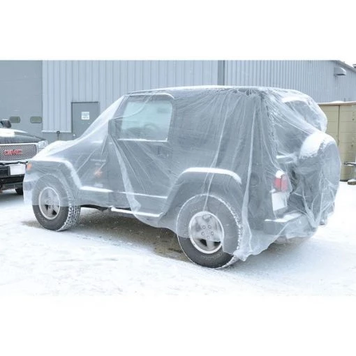 Car Cover, Large, Roll, Plastic, PK30