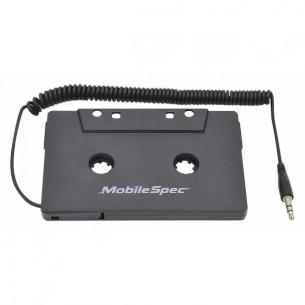 Cassette Adapter, For Automobiles, Black