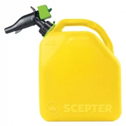 Scepter Diesel Fuel Can, 5 gal., Yl, PP, 16-3/4" H