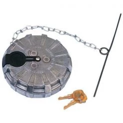 Velvac Aluminum Fuel Cap, Female, Vented, 3 In