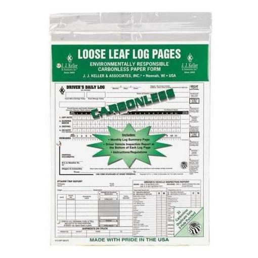 Jj Keller Drivers Logbook 5 In 1, Carbonless, PK31 1 Drivers Logbook 5 In 1, Carbonless, PK31