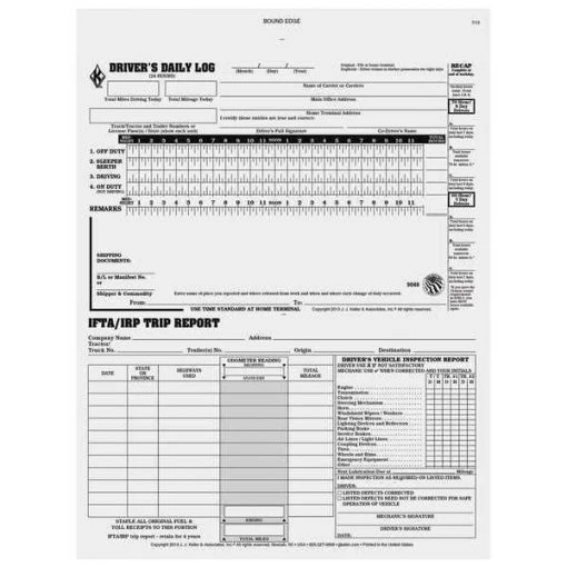 Drivers Logbook 3 In 1, Carbonless