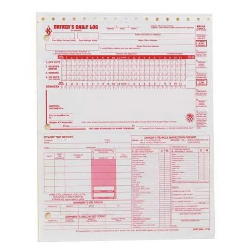 Drivers Logbook 5 In 1, Carbonless, PK31