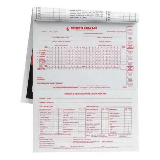 Oil Field Drivers Logbook, Carbonless
