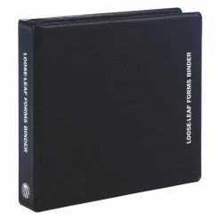 Forms Binder, Hard Surface, Black